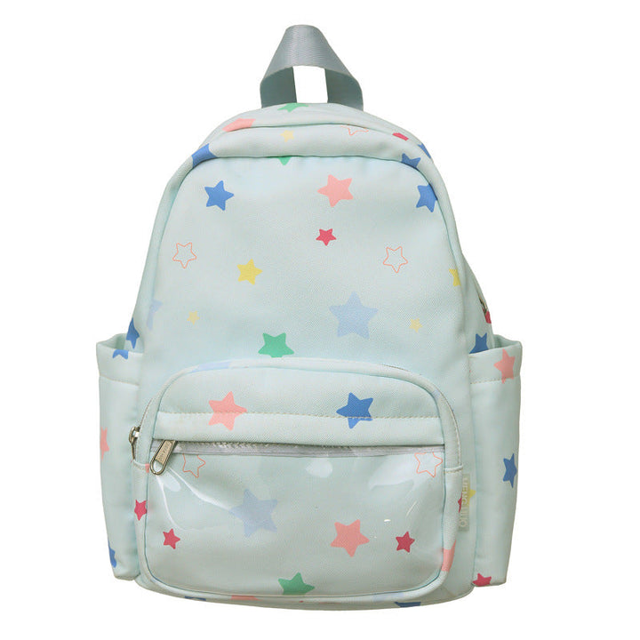 Star-Print Multi-Pocket Backpack Kalsten