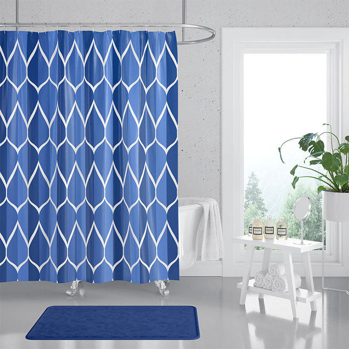 Women's Contemporary Diamond Pattern Shower Curtain Kalsten