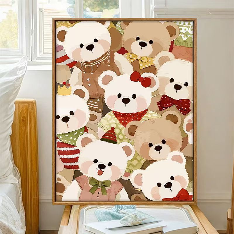 Cute Bear-Themed Decorative Wall Art Kalsten