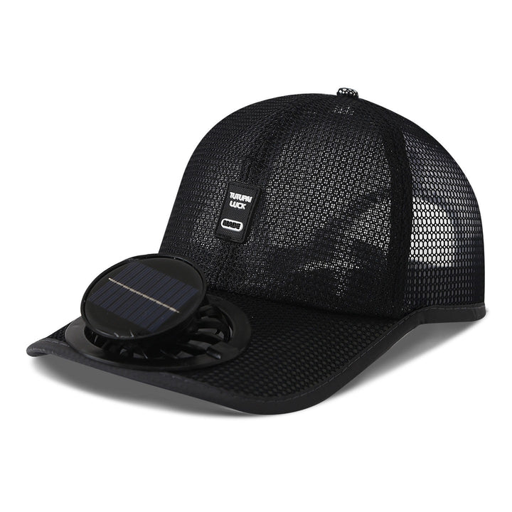 solar-powered mesh baseball cap with removable front fan Kalsten