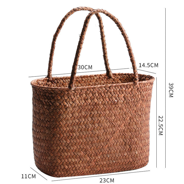 Unisex Braided Basket with Sturdy Handles Kalsten