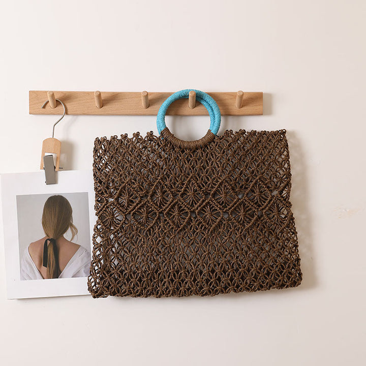 Elegant and Handmade Macrame Basket Bag Kalsten