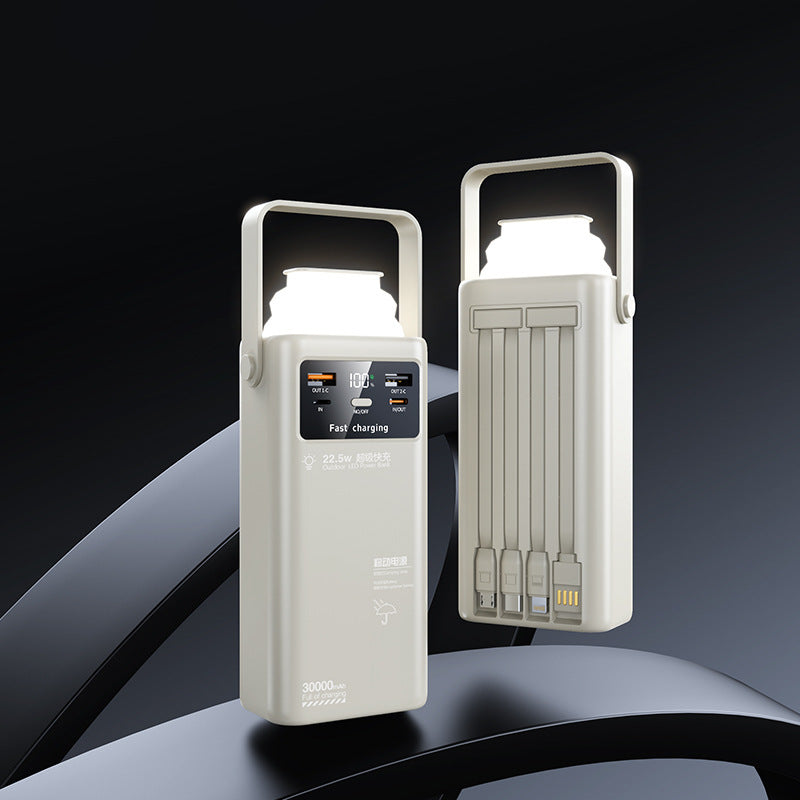 Portable power bank with LED lighting and fast charging function Kalsten