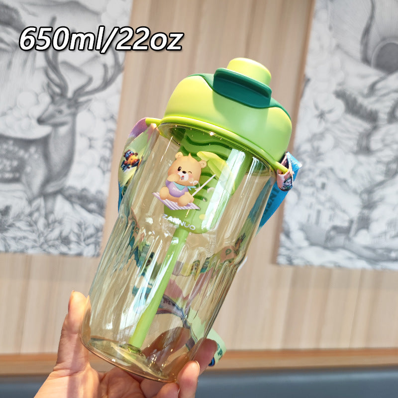 Ladies playful water bottle with removable straw Kalsten
