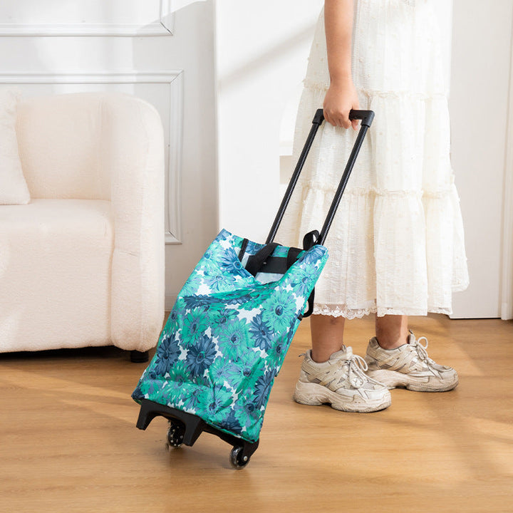Practical Rolling Bag with Floral Design Kalsten
