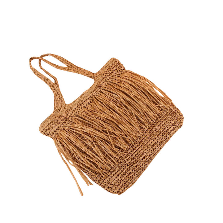 Fransige Tote Bag Made from Handmade Straw Kalsten