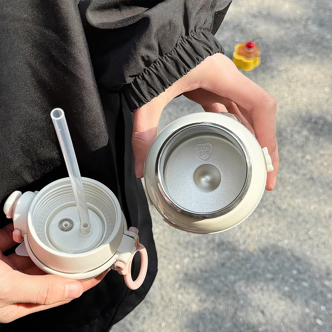 Ladies multifunctional drinking bottle with creative silicone elements Kalsten