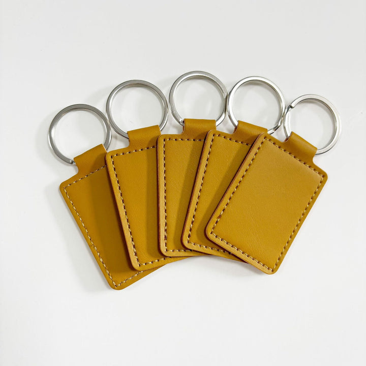 Unisex keychain made of high-quality synthetic leather with custom label Kalsten