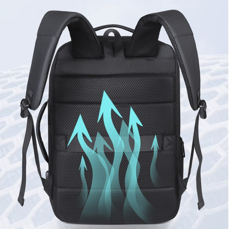 Business Backpack with Expandable Interior and Smart Safety Compartment Kalsten