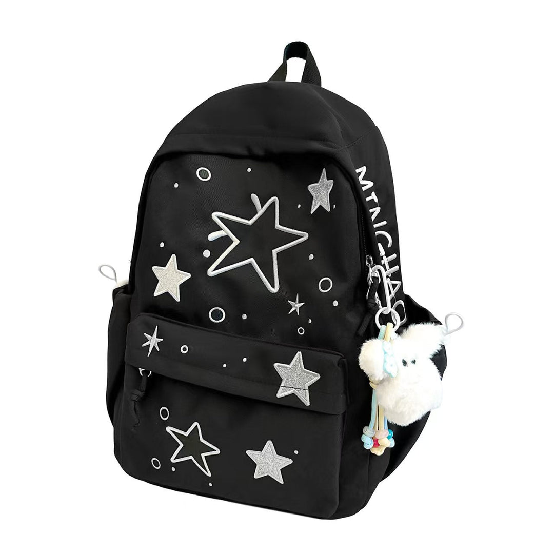 Star-Embroidered Lightweight Backpack Kalsten