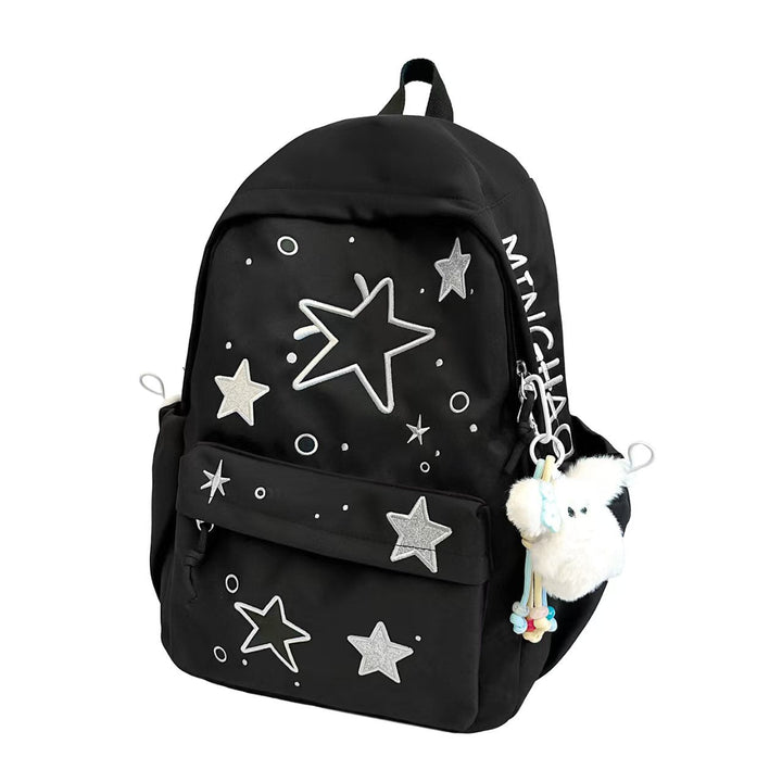 Star-Embroidered Lightweight Backpack Kalsten