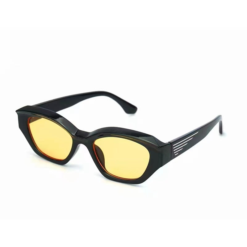 Women's designer sunglasses with distinctive polygonal frame and UV protection Kalsten