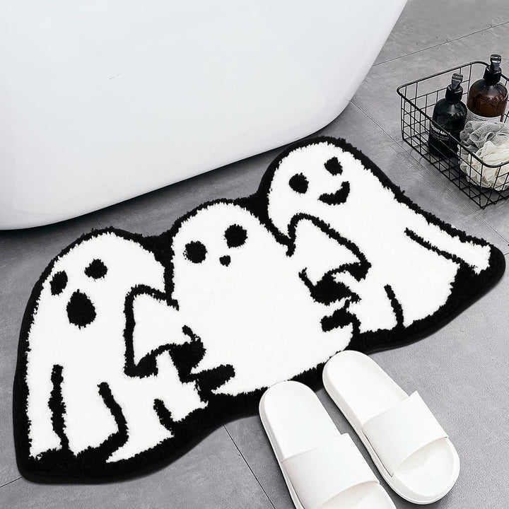 Halloween-Themed Ghost Bath Mat Kalsten