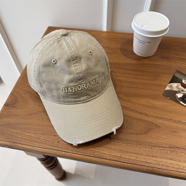 Men's Distressed Fabric Baseball Cap Kalsten