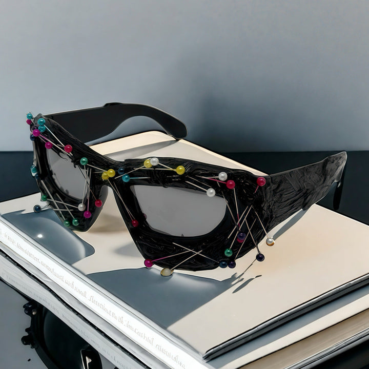 Ladies Creative Design Sunglasses with Innovative Accent Kalsten