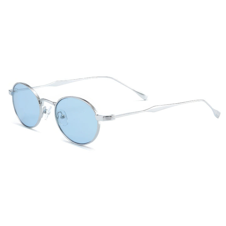 Women's fashionable sunglasses with high-quality metal frame and round lenses Kalsten