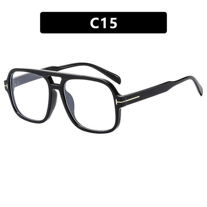 Ladies square designer glasses with delicate frame and modern plastic material Kalsten
