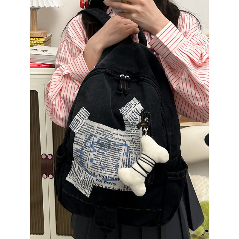 Artistic Multi-Pocket School Backpack Kalsten