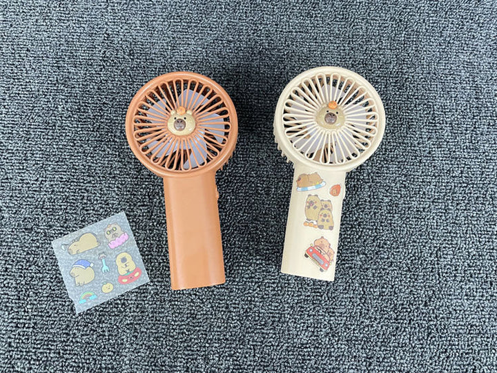Unisex Portable Hand Fan with Cute Animal Design and USB Charging Function Kalsten