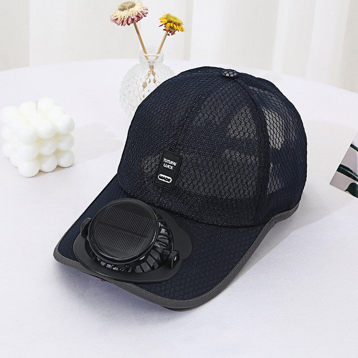 Solar-powered Fan Cap with integrated fan and breathable mesh Kalsten