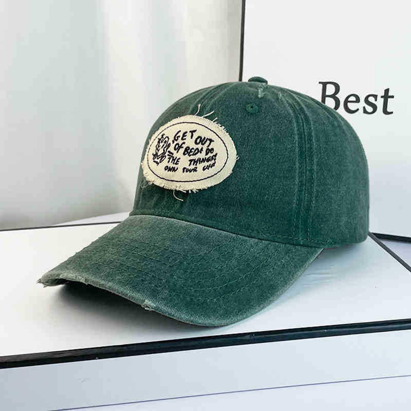 Women's Casual Distressed Cotton Baseball Cap Kalsten