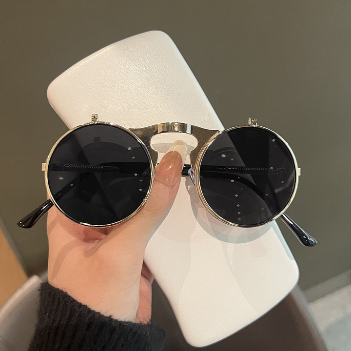 Ladies Round Designer Sunglasses with Innovative Frame Kalsten