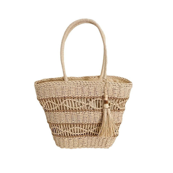 Handbag Made from Handwoven Natural Material Kalsten