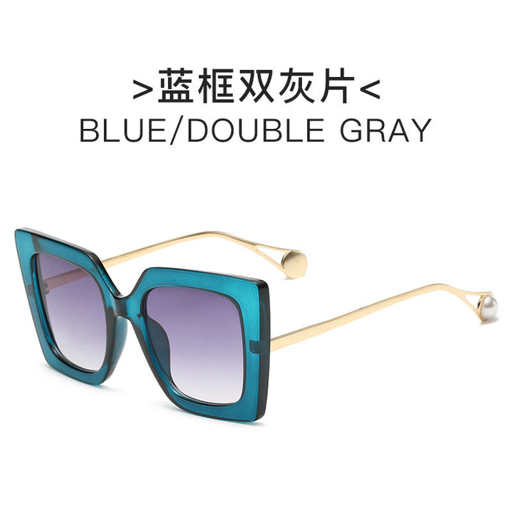 Ladies elegant sunglasses with geometric frame Kalsten