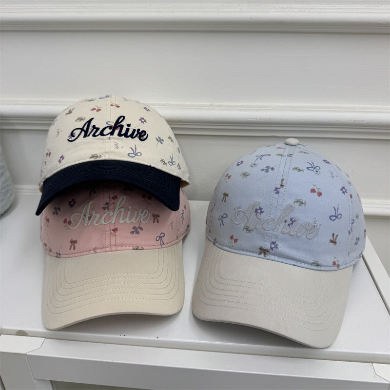 Women's Floral-Embroidered Baseball Cap Kalsten