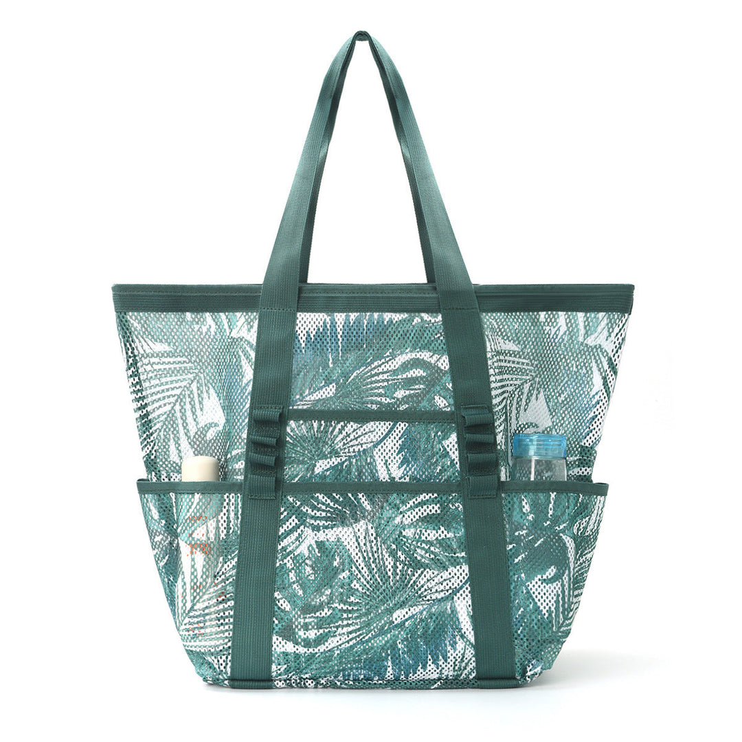 Mesh Beach Bag with Colorful Design Kalsten