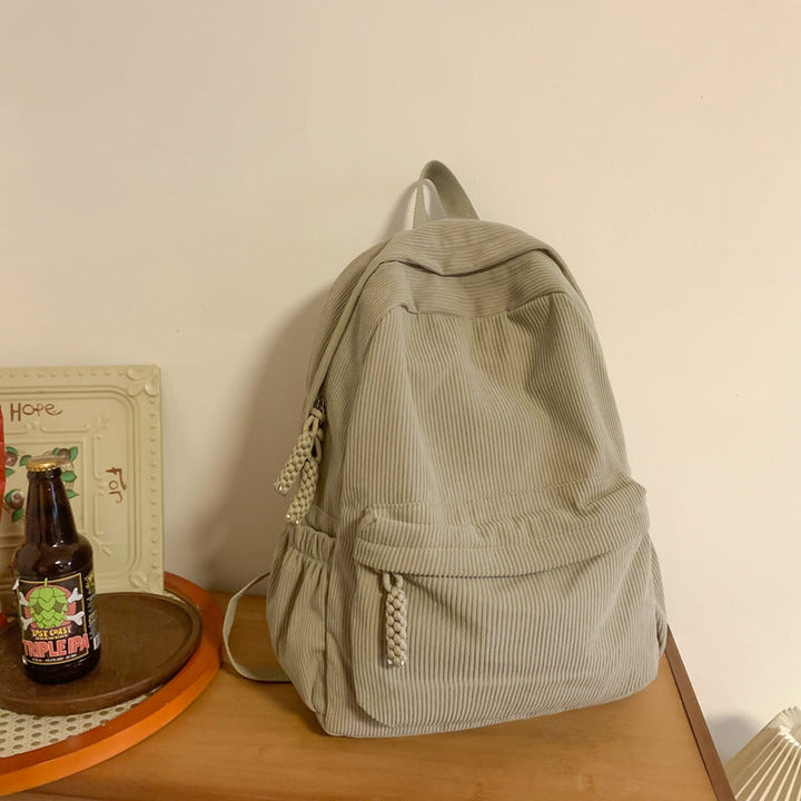 Textured Corduroy Backpack Kalsten