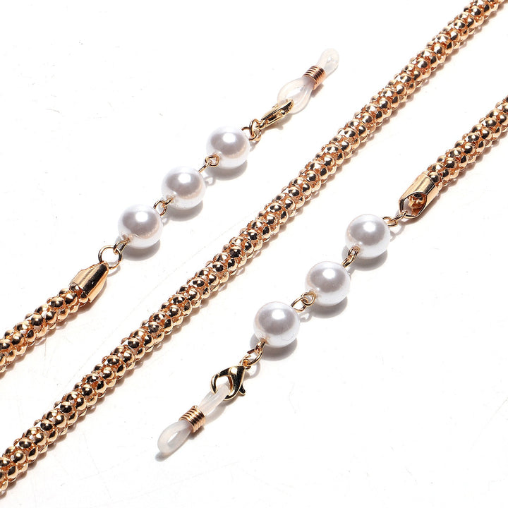 Chic Pearl-Accented Eyewear Chain Kalsten