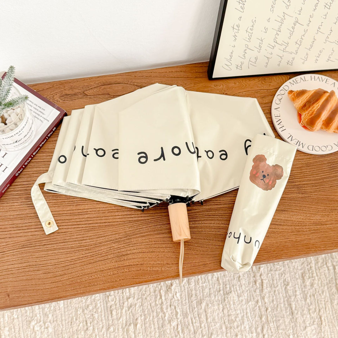 Women's foldable umbrella with cute bear motif Kalsten