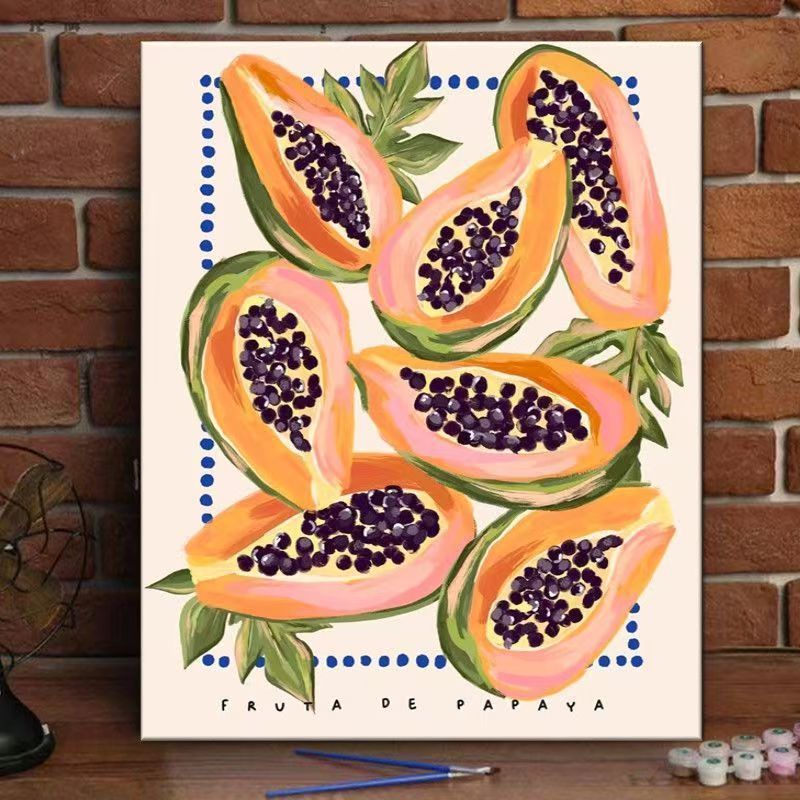 Peach Blossom Decorative Canvas Art Print Kalsten