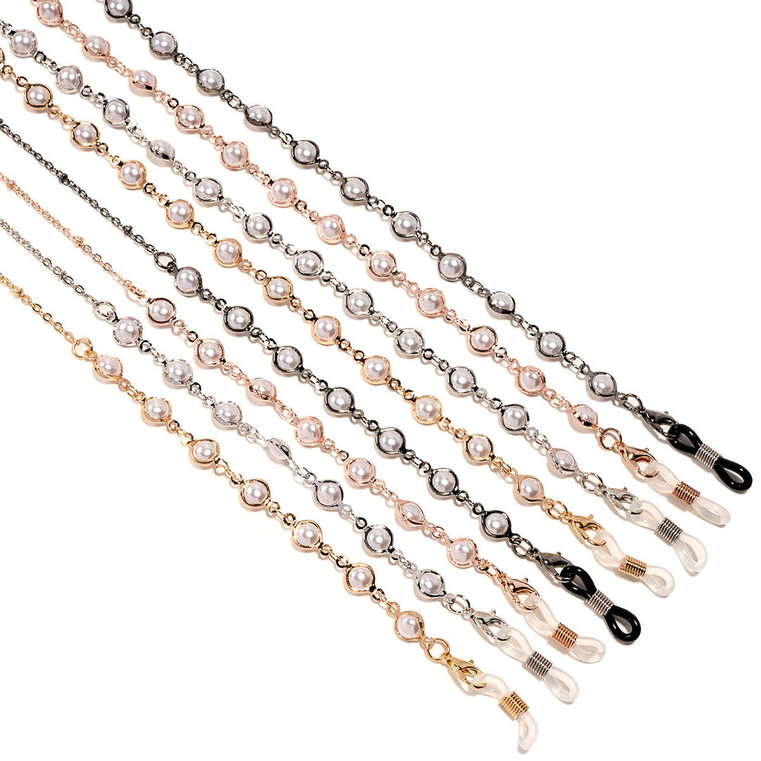 Elegant Pearl Beaded Eyewear Chain Kalsten