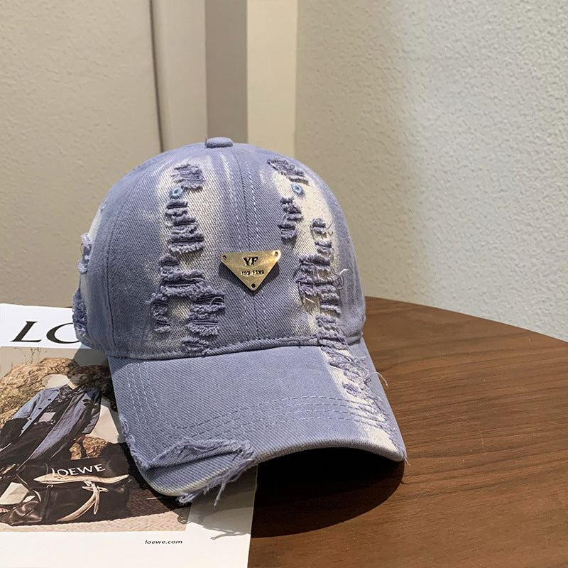 Women's Distressed Denim Baseball Cap Kalsten 1784084082