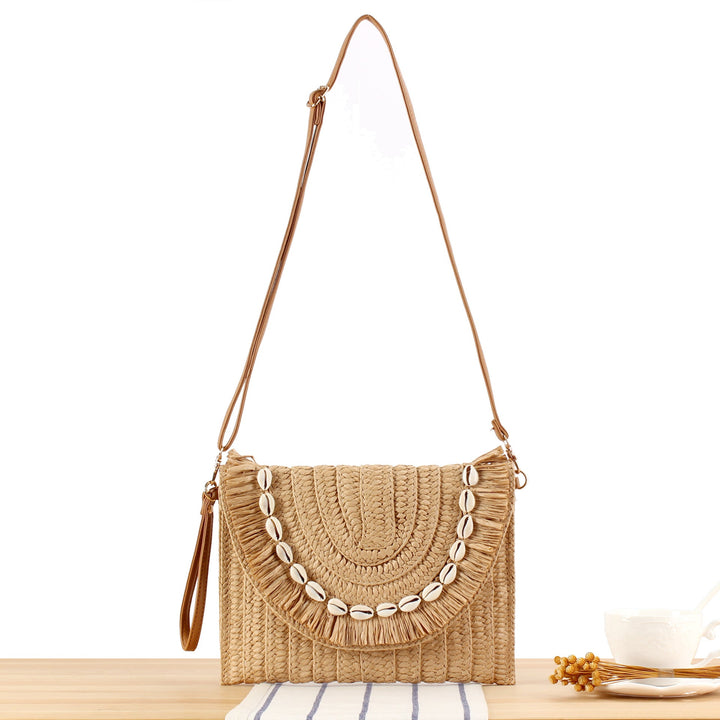 Stylish handbag with fringed shell decoration Kalsten