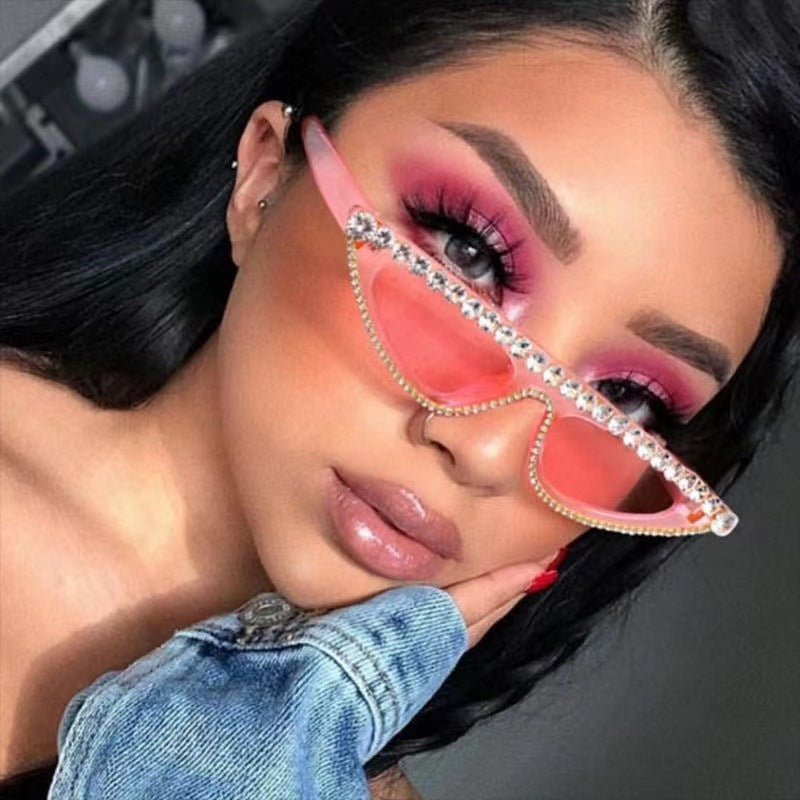 Women's Cat-Eye Sunglasses with Sparkling Stone Accents Kalsten