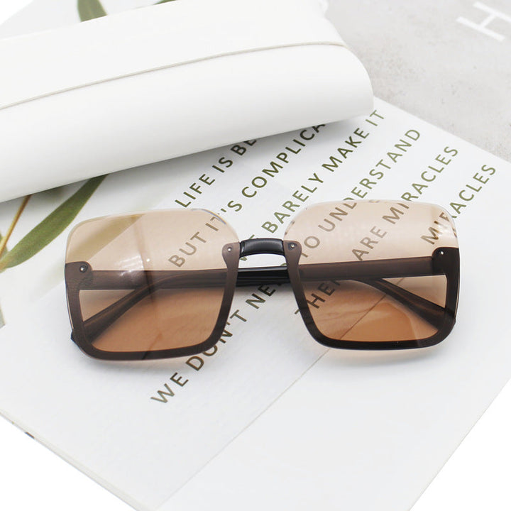 Women’s square sunglasses with extravagant leopard pattern Kalsten