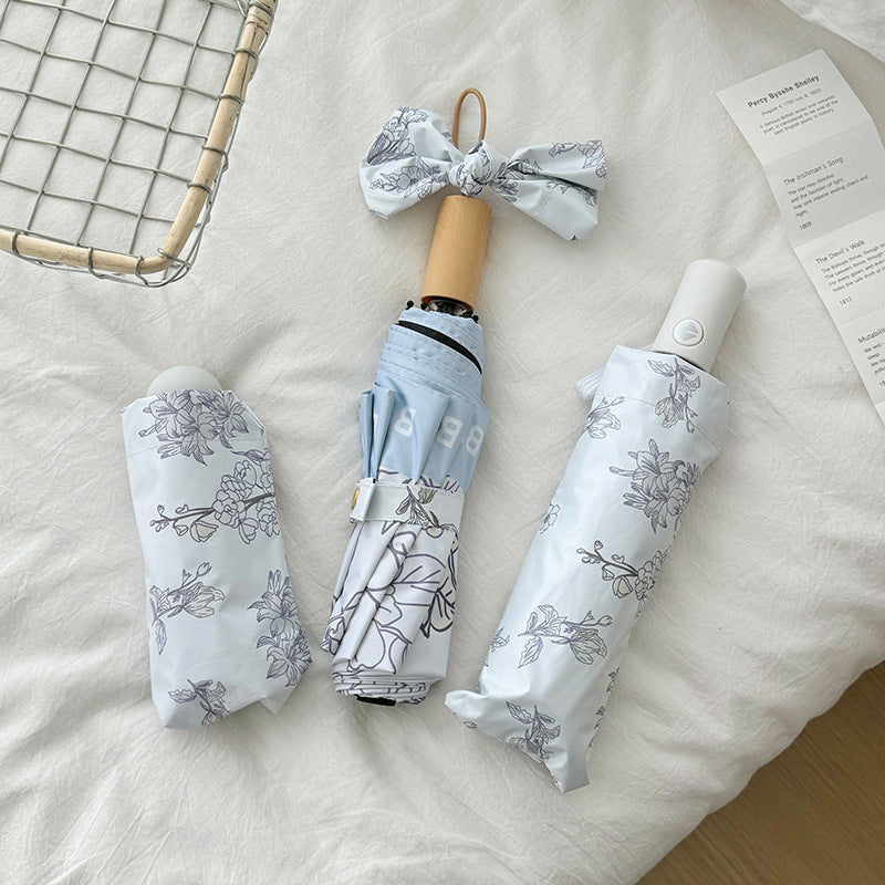 Women's compact umbrella with floral design Kalsten