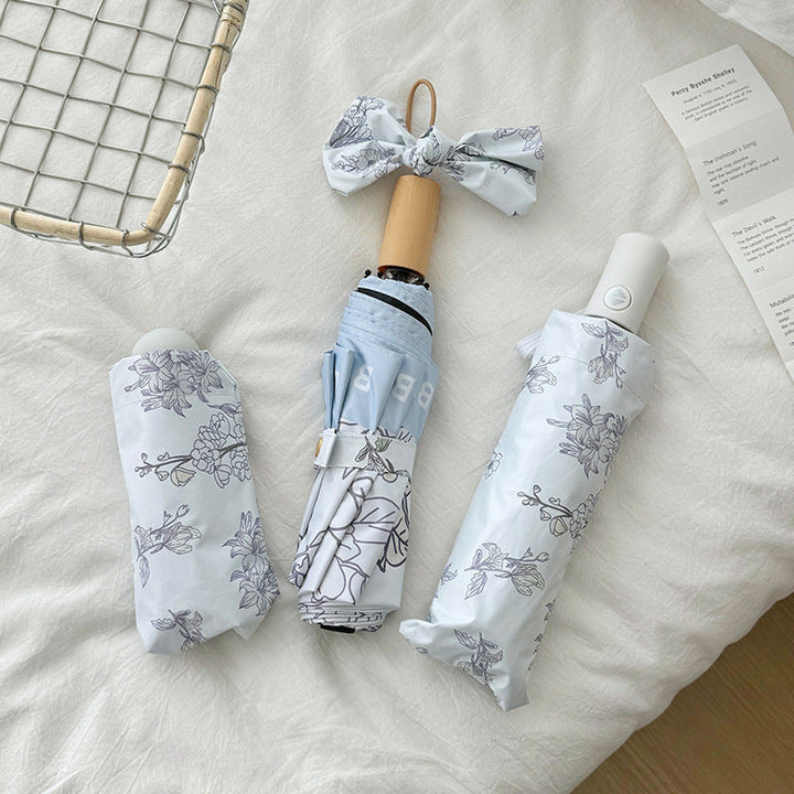Women's compact umbrella with floral design Kalsten