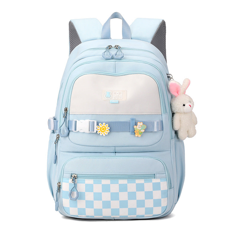 Cute school backpack with playful charms Kalsten