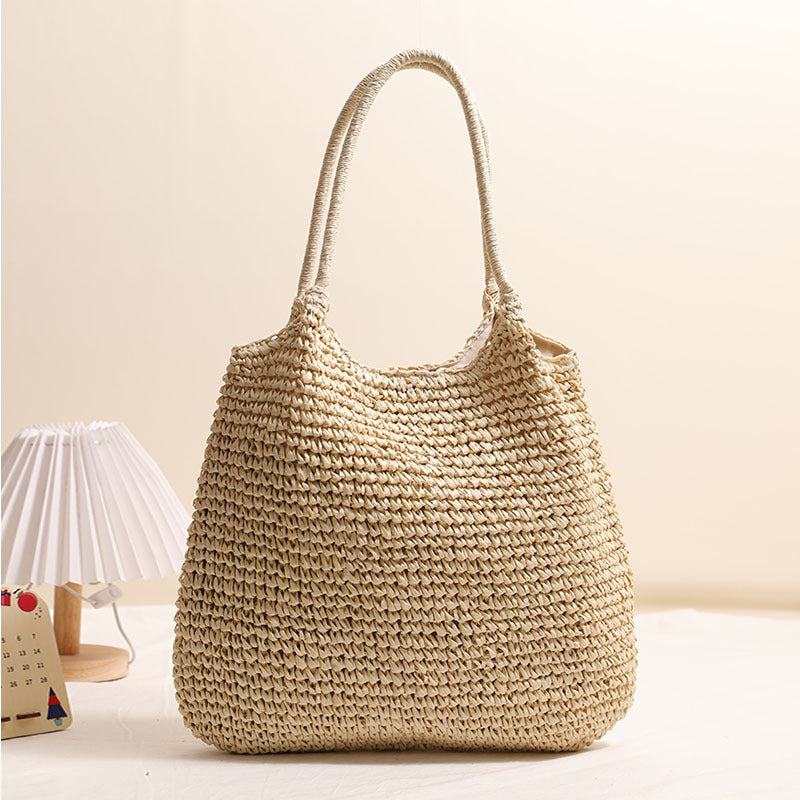 Handmade wicker tote bag with sturdy handles Kalsten