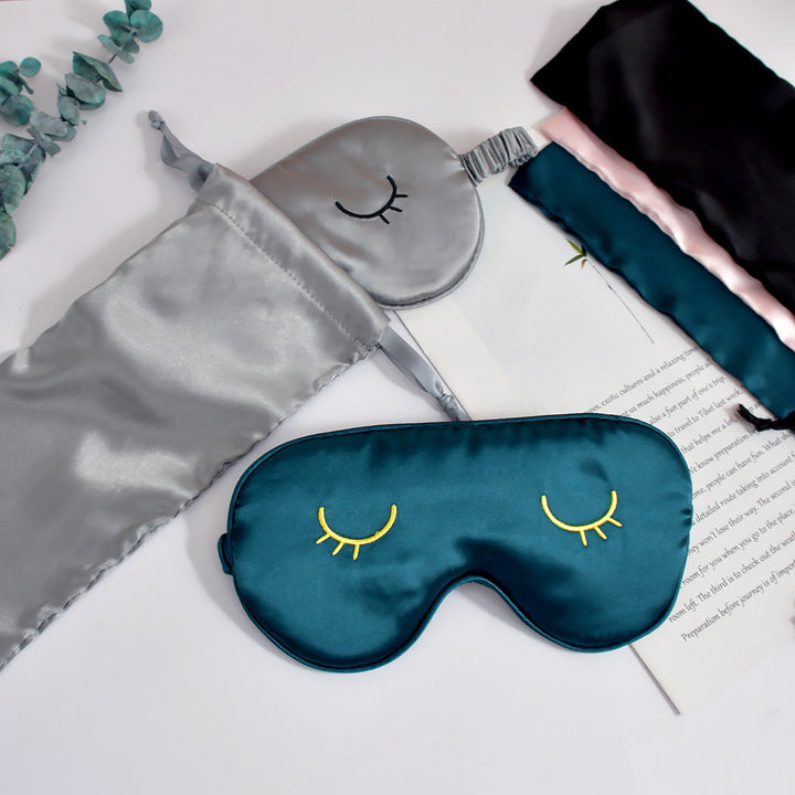 Unisex nan silky-soft eye mask with ergonomic contour and adjustable elastic band Kalsten