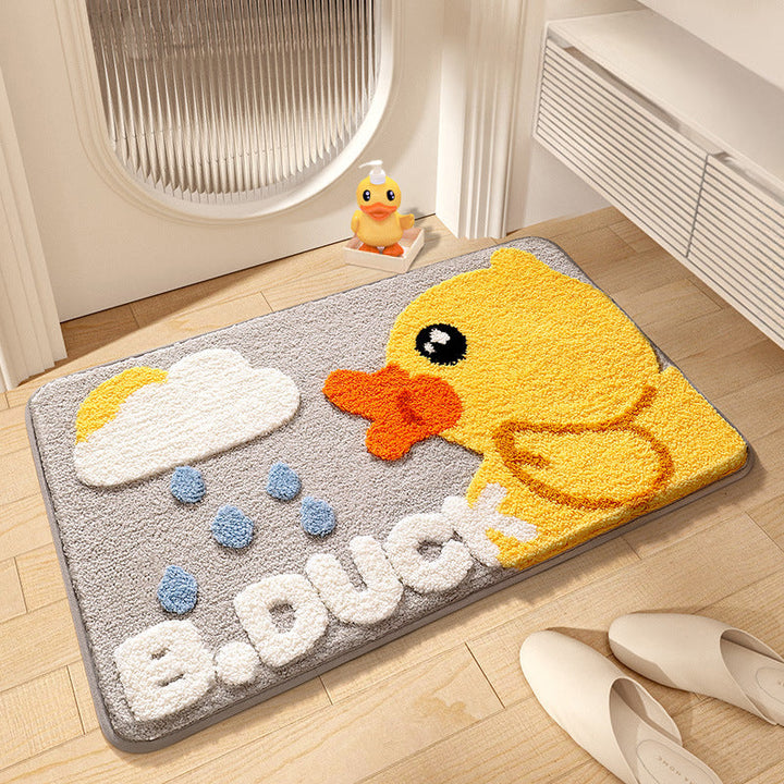 Cartoon Duck-Themed Bath Mat Kalsten