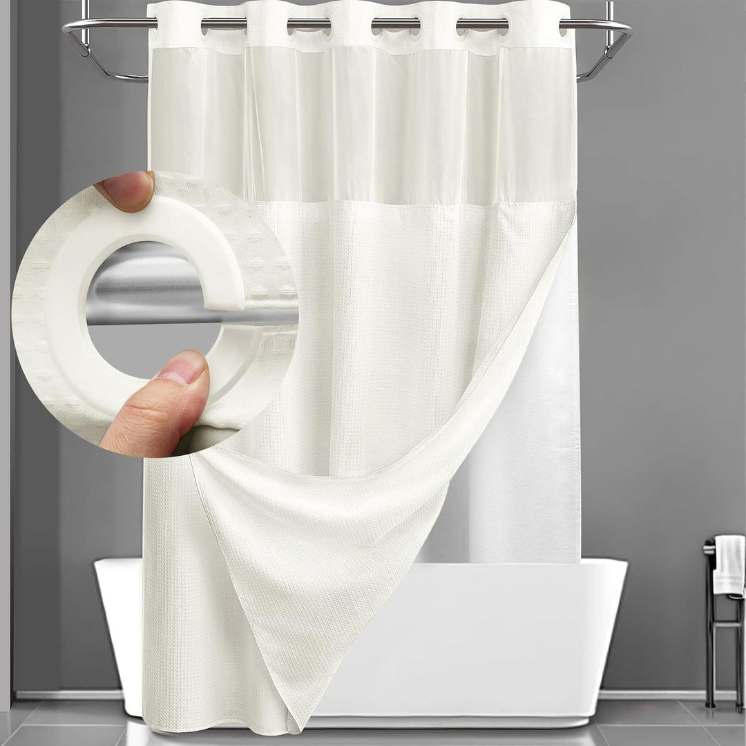Textured Weave Shower Curtain Kalsten