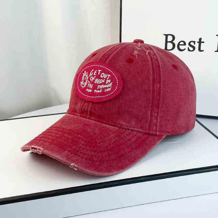 Women's Casual Distressed Cotton Baseball Cap Kalsten
