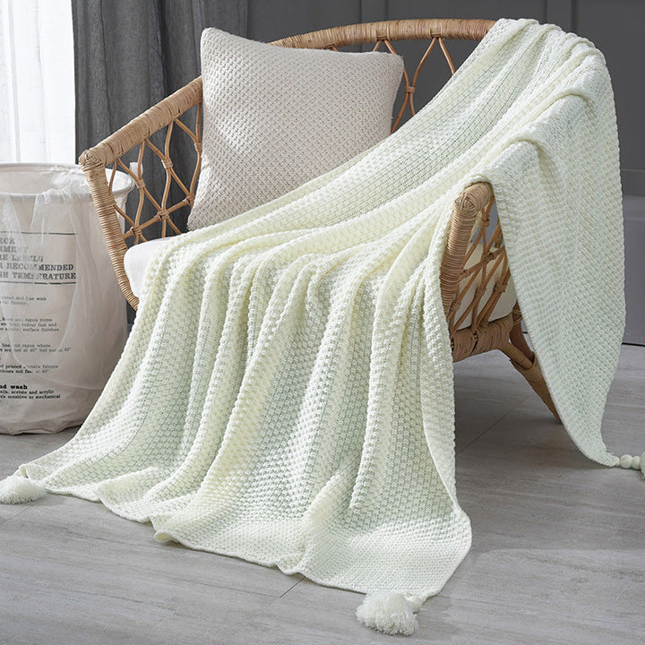 Ladies Elegant Waffle Structure Blanket Kalsten