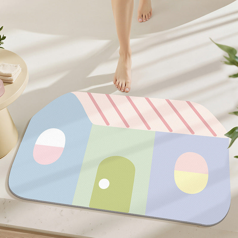 Geometric Design Bath Mat Kalsten