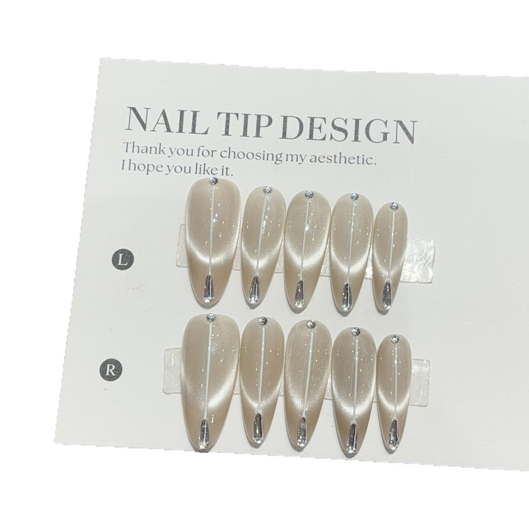 Artificial Nail Set with Elegant French Style Kalsten